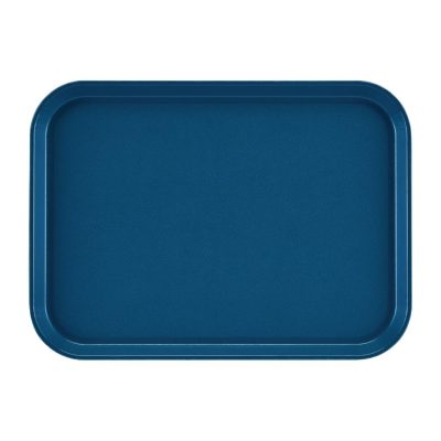 Cambro EpicTread Fibreglass Rectangular Non-Slip Tray Blue 350mm