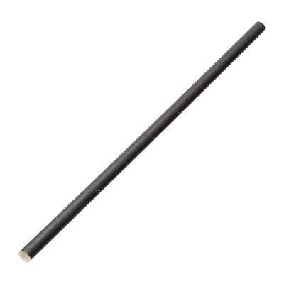 Utopia Biodegradable Paper Straws Black (Pack of 250)