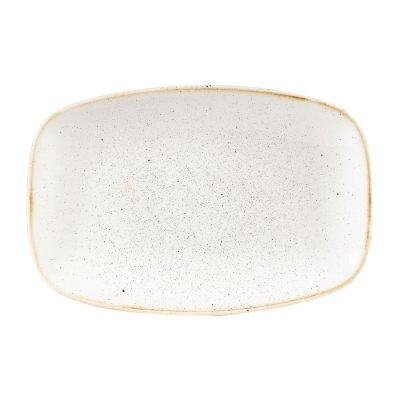 Churchill Stonecast Rectangular Plates Barley White 157 x 237mm