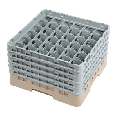 Cambro Camrack Beige 36 Compartments Max Glass Height 257mm