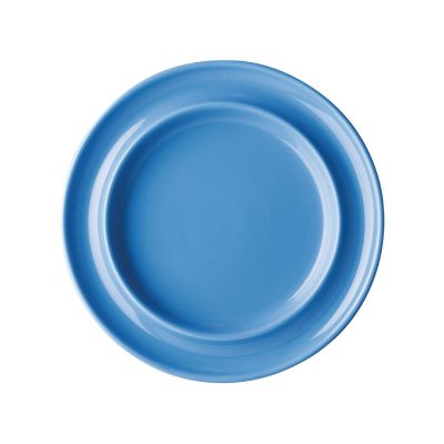 Olympia Kristallon Heritage Raised Rim Plates Blue 205mm (Pack of 4)