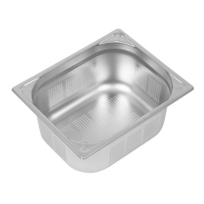 Vogue Heavy Duty Stainless Steel Perforated 1/2 Gastronorm Pan 150mm