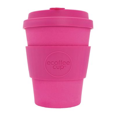 Ecoffee Cup Bamboo Reusable Coffee Cup Pink’d 12oz