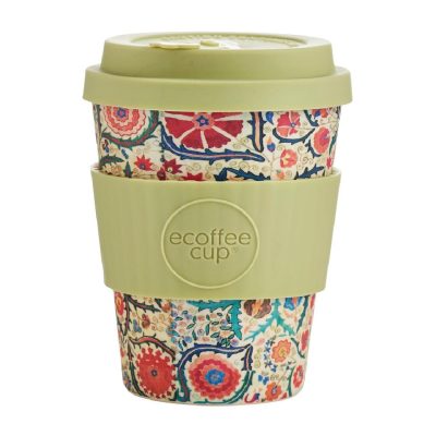 Ecoffee Cup Bamboo Reusable Coffee Cup Papa Franco 12oz