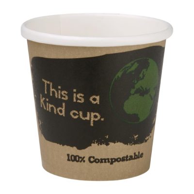 Fiesta Green Compostable Espresso Cups Single Wall 113ml / 4oz (Pack of 50)