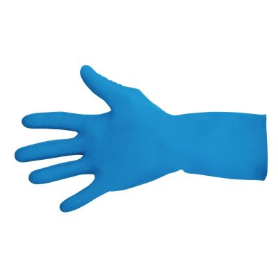 MAPA Vital 165 Liquid-Proof Food Handling Gloves Blue Medium (One Pair)