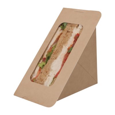 Colpac Recyclable Paperboard Self-Seal Sandwich Wedges With Window