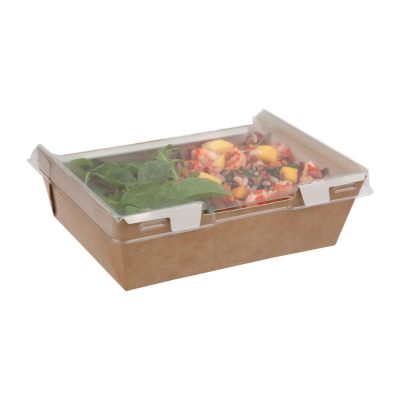 Colpac Combione Recyclable Kraft Food Trays With Lid 910ml / 32oz (Pack of 200)