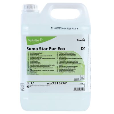 Suma Star D1 Pur-Eco Washing Up Liquid Concentrate 5Ltr (2 Pack)