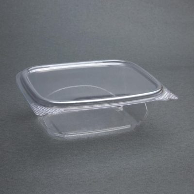 Fiesta Green Compostable PLA Hinged-Lid Deli Containers 340ml / 12oz (Pack of 200)