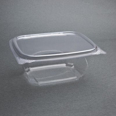 Fiesta Green Compostable PLA Hinged-Lid Deli Containers 454ml / 16oz (Pack of 200)