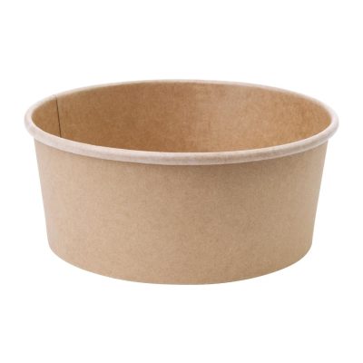 Fiesta Green Compostable Round Kraft Salad Bowls 500ml / 18oz (Pack of 300)