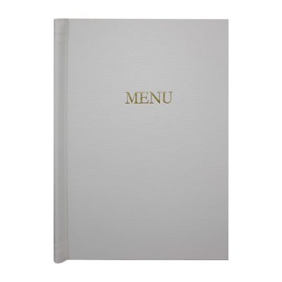 Slip Grip Menu Covers A4 Size White