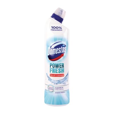 Domestos Power Ocean Fresh Toilet Cleaner Gel Ready To Use 700ml (6 Pack)