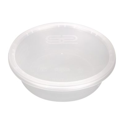 Premium Round Takeaway Food Containers With Lid 750ml / 25oz (Pack of 150)