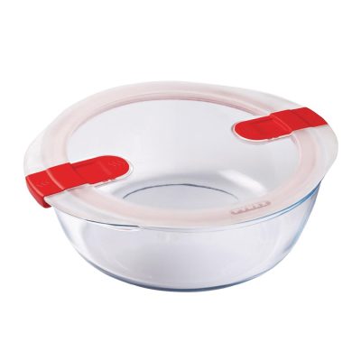Pyrex Cook and Heat Round Dish with Lid 2.3Ltr