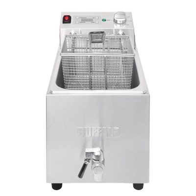 Buffalo Single Tank Single Basket 8Ltr Countertop Fryer with Timer 6kW