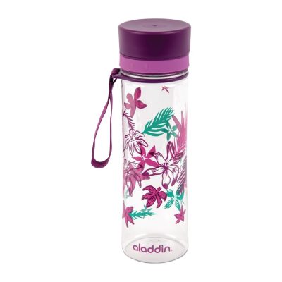 Aladdin Aveo Reusable Water Bottle Purple Graphics 600ml / 21oz