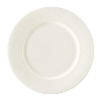 Royal Crown Derby Bark White Flat Rim Plate 215mm (Pack of 6)
