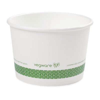 Vegware Compostable Hot Food Pots 455ml / 16oz (Pack of 500)