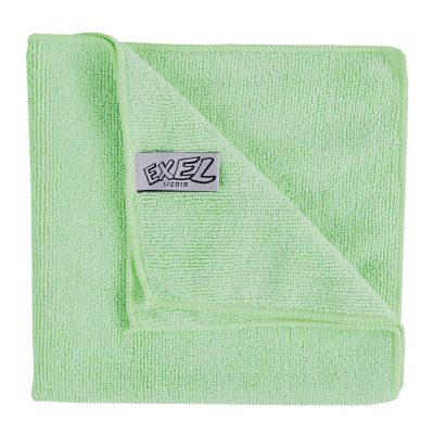 Jantex Microfibre Cloths Green (Pack of 5)