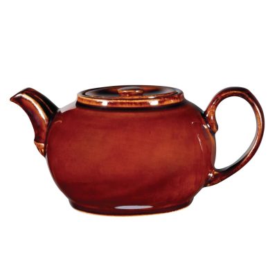 Churchill Rustics Brown Nova Teapots 420ml (Pack of 4)