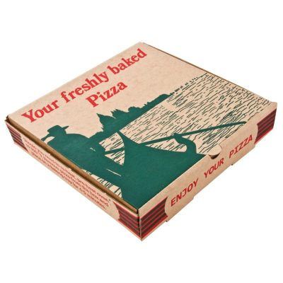 Compostable Printed Pizza Boxes 9″ (Pack of 100)