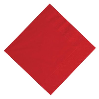 Duni Compostable Lunch Napkins Red 330mm (Pack of 1000)