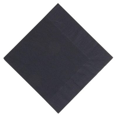 Duni Compostable Lunch Napkins Black 330mm (Pack of 1000)