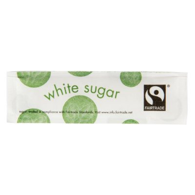 Vegware Compostable Fairtrade White Sugar Sticks (Pack of 1000)