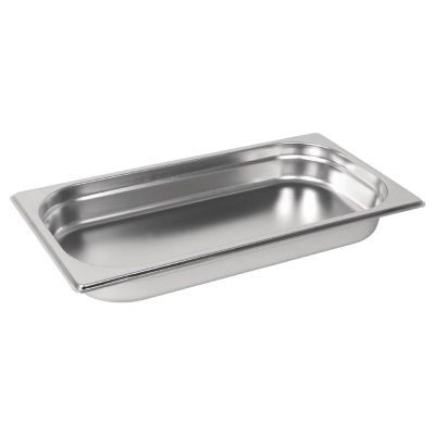 Vogue Stainless Steel 1/3 Gastronorm Pan 40mm