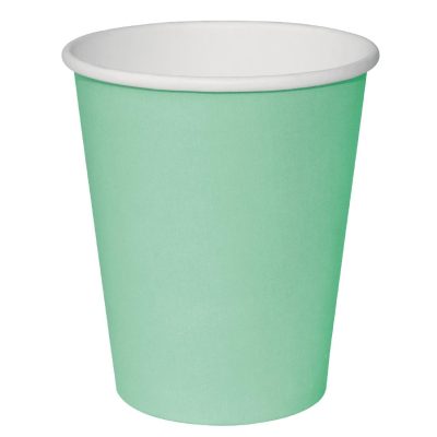 Fiesta Single Wall Takeaway Coffee Cups Turquoise 340ml / 12oz (Pack of 50)