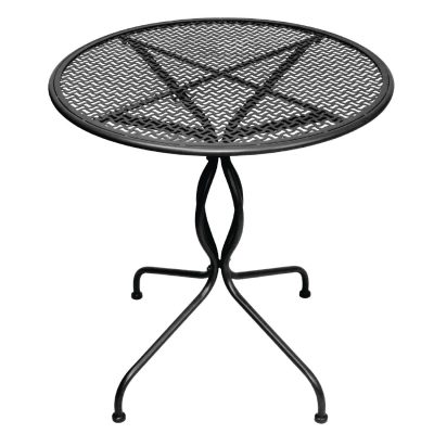 Bolero Steel Classic Patio Table Black 700mm