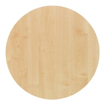 Werzalit Pre-drilled Round Table Top  Maple 700mm