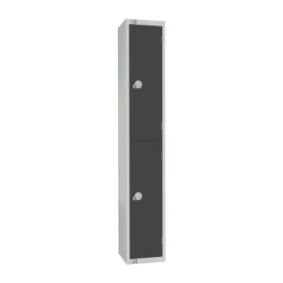 Elite Double Door Electronic Combination Locker Graphite Grey