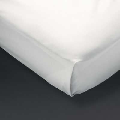 Mitre Comfort Percale Flat Sheet White Single