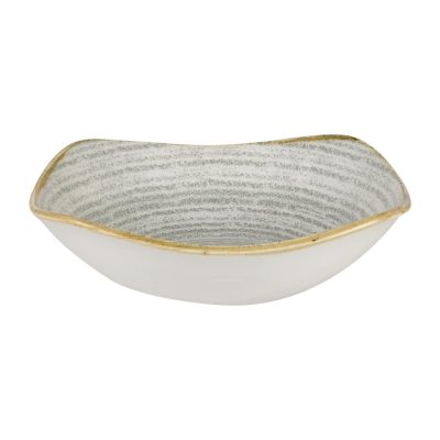 Churchill Studio Prints Homespun Square Bowls Stone Grey 207mm