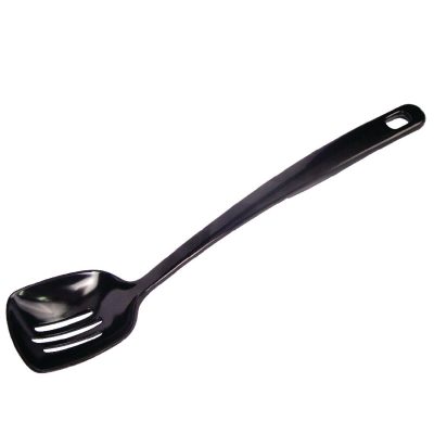 Black Slotted Serving Spoon 12″