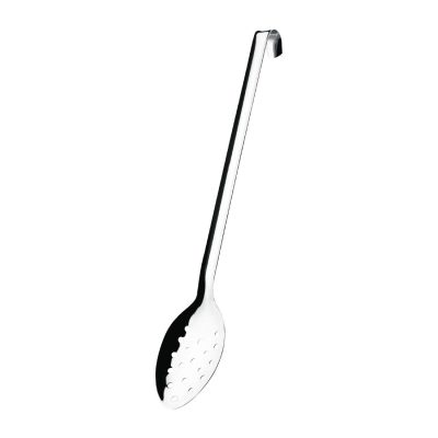 Vogue Long Perforated Spoon with Hook 16″