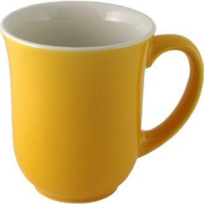 Churchill New Horizons Colour Glaze Elegant Mugs Yellow 284ml (Pack of 24)