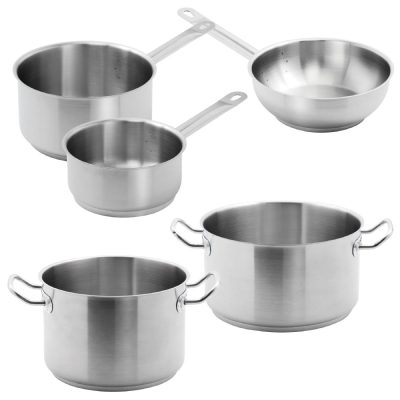 Special Offer – Vogue Casserole, Stew and Sauté Pan Set (Pack of 5)