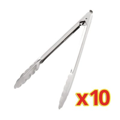 Bulk Buy Catering Tongs 10″ (Pack of 10)