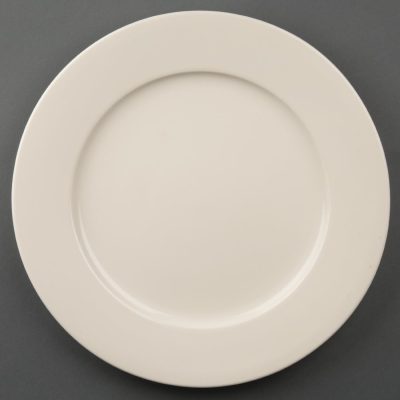 Olympia Ivory Wide Rimmed Plates 280mm (Pack of 6)