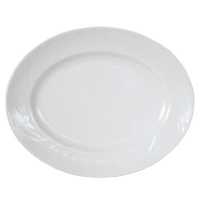 Steelite Spyro Oval Plates 330mm (Pack of 12)