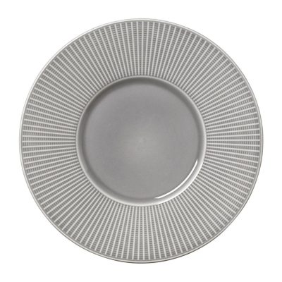 Steelite Willow Mist Gourmet Plates Medium Well Grey 285mm (Pack of 6)