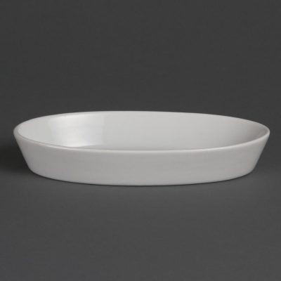 Olympia Whiteware Oval Sole Dishes 195x 110mm (Pack of 6)