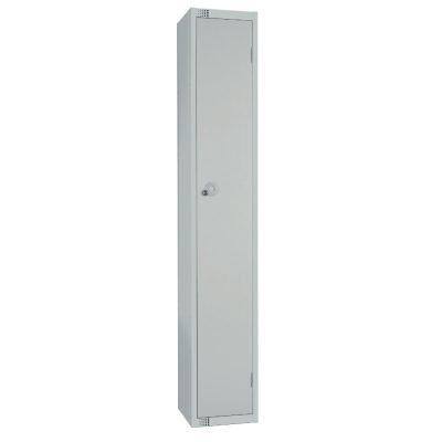 Elite Single Door Coin Return Locker Grey