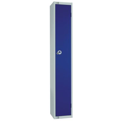 Elite Single Door Coin Return Locker Blue