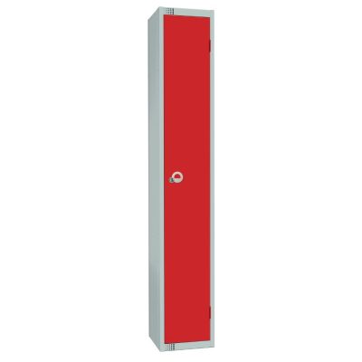 Elite Single Door Electronic Combination Locker Red