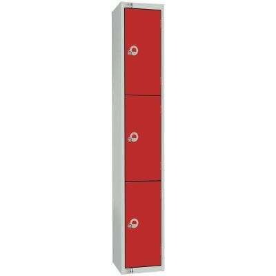 Elite Four Door Manual Combination Locker Locker Red
